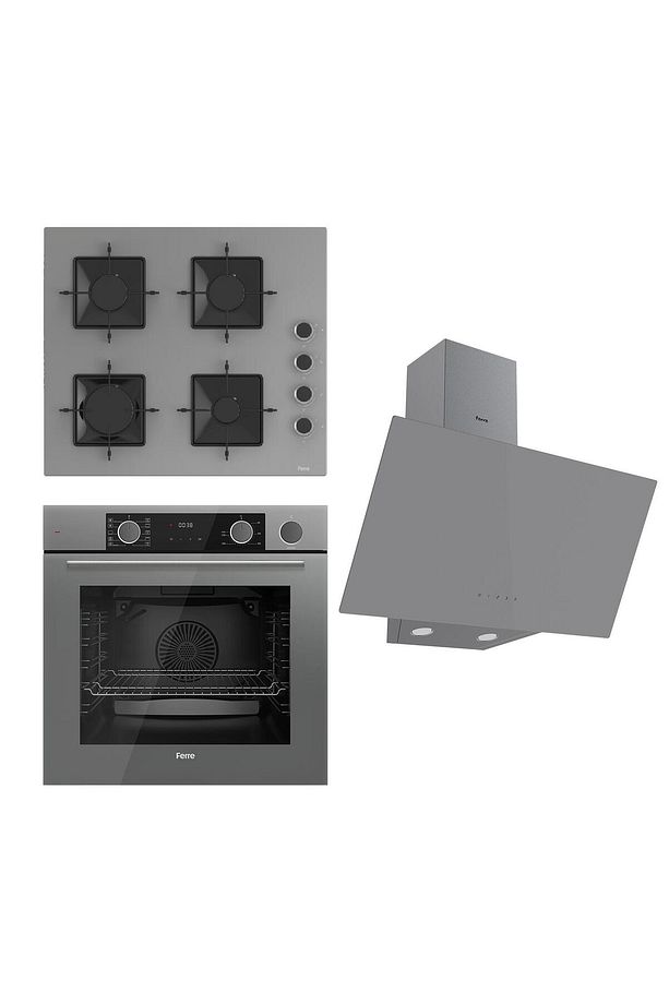 Steamart Ss Serisi Gri Set (ss208 Xe64cpr D079 ) - Kare Emaye Izgara - 1