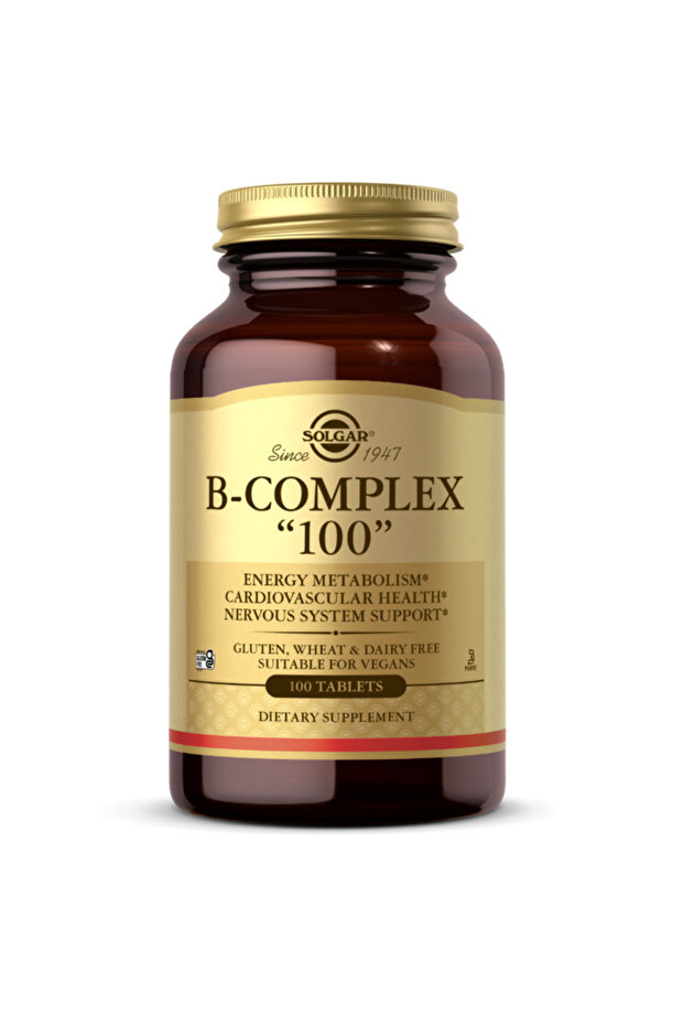 B-complex 100, 100 Tablets, Supports Energy Metabolism, Health, And Nervous System - 1