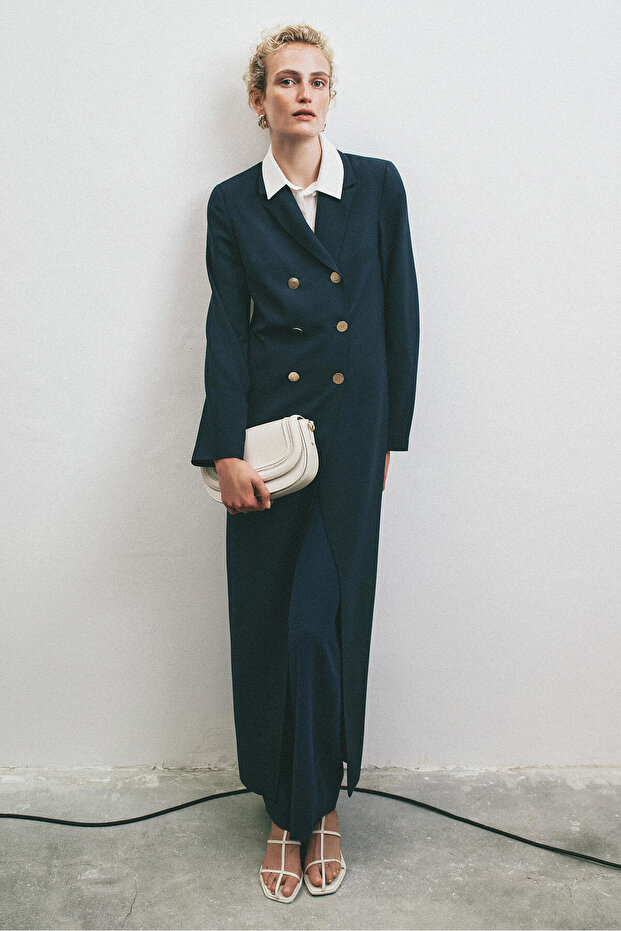 Long Crepe Jacket
