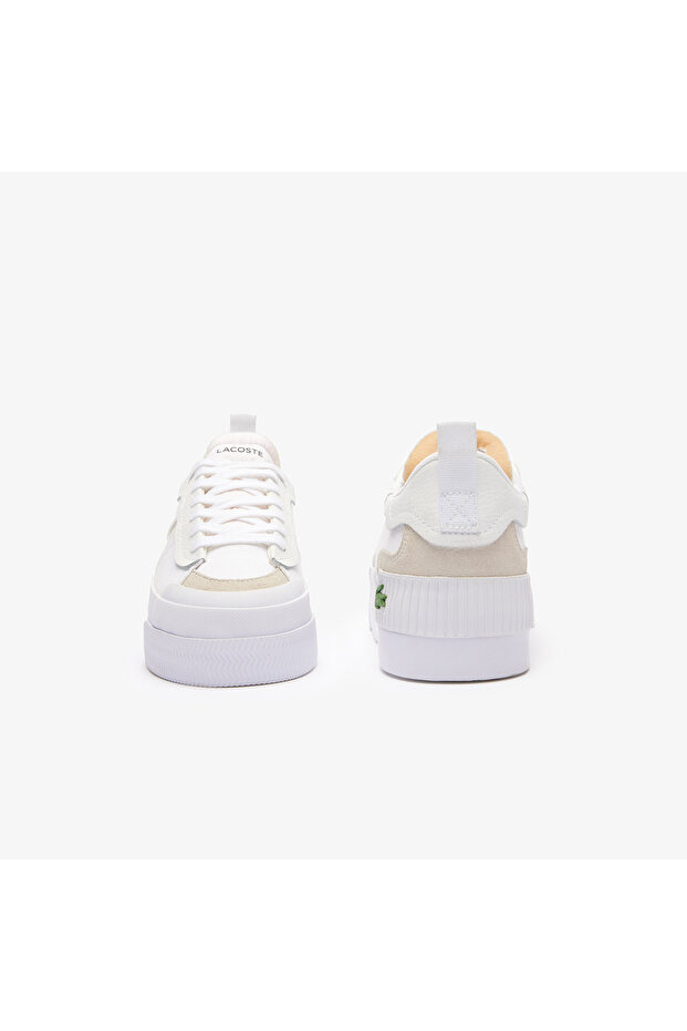 L004 Platform Kadın Beyaz Sneaker - 5