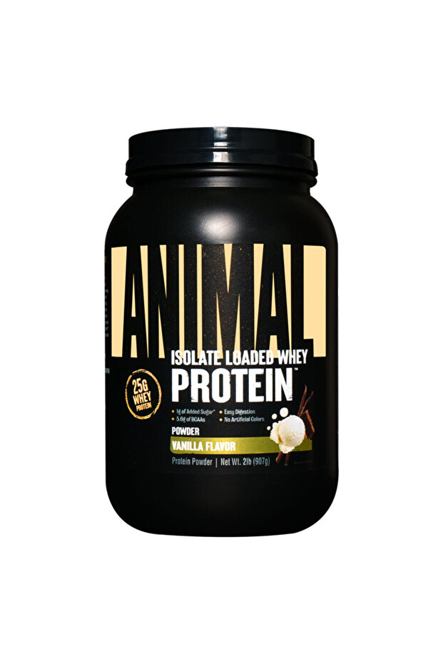 Animal Whey Isolate Loaded, Vanilla, 2 LB