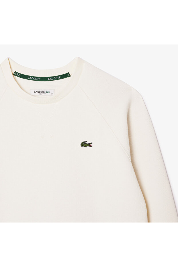 Kadın Regular Fit Bisiklet Yaka Beyaz Sweatshirt - 6