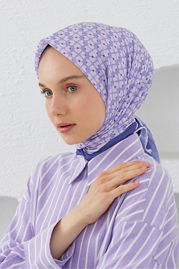 وشاح منقوش ببرولين كلوفر - 2