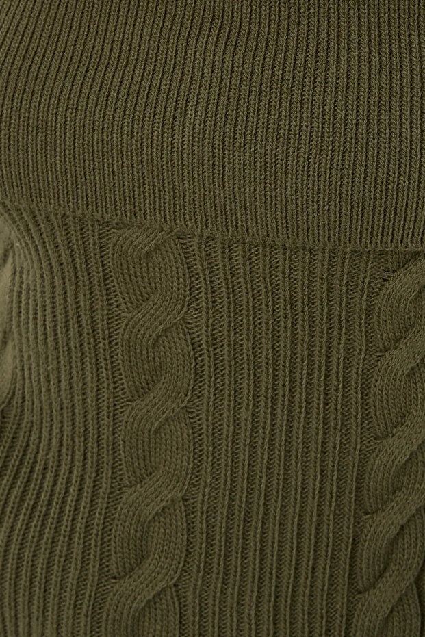 Omuz Sıyrık Örgü Kazak - 5