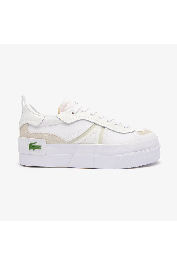 L004 Platform Kadın Beyaz Sneaker - 1