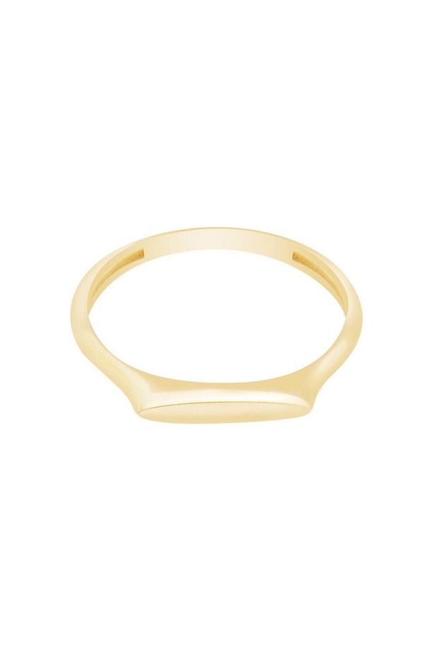14 Ayar Sarı Altın Trend Minimal Yüzük - 4