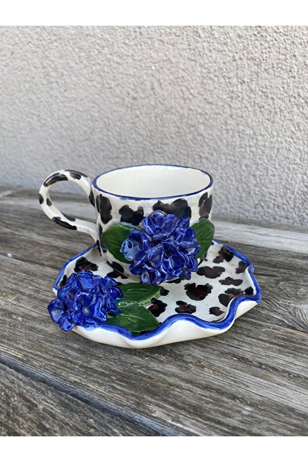 طبق كأس منقوش بنقشة الفهد - 3