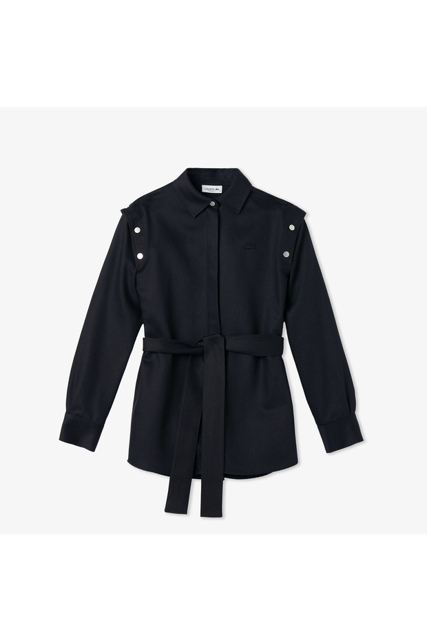 Kadın Regular Fit Siyah Gömlek - 3