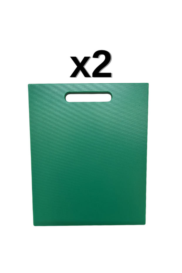 Set of 2 Turkay 32.5X26.5X1 cm Handle Polyethylene Cutting Board Cutting Board 1138