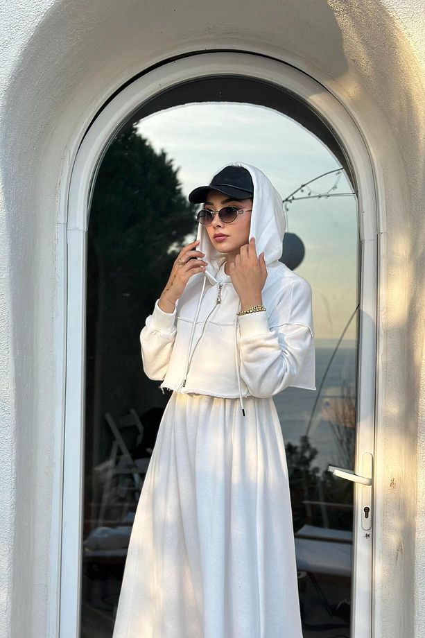 CLARA  ELBİSE - EKRU - 2