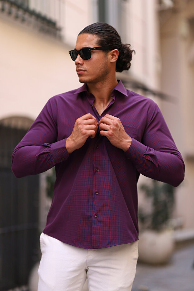 Regular Fit Pamuklu Gömlek - 4