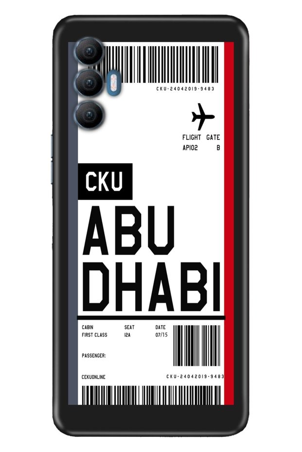 Spark 8 Pro Case Silicone Tioserisi Patterned Illustrated - Abu Dhabi Air Ticket
