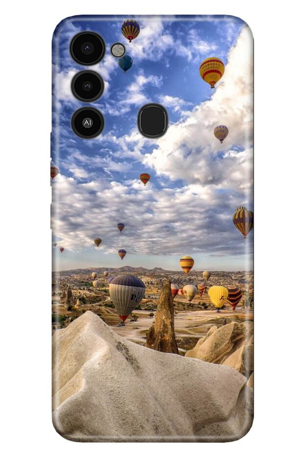 Spark 8C Compatible Case Silicone Moderna Patterned Ürgüp Cappadocia