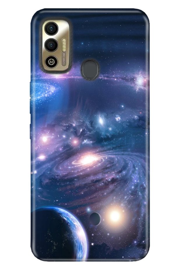 Spark 7t Compatible Case Tioserisi Illustrated Silicone Space