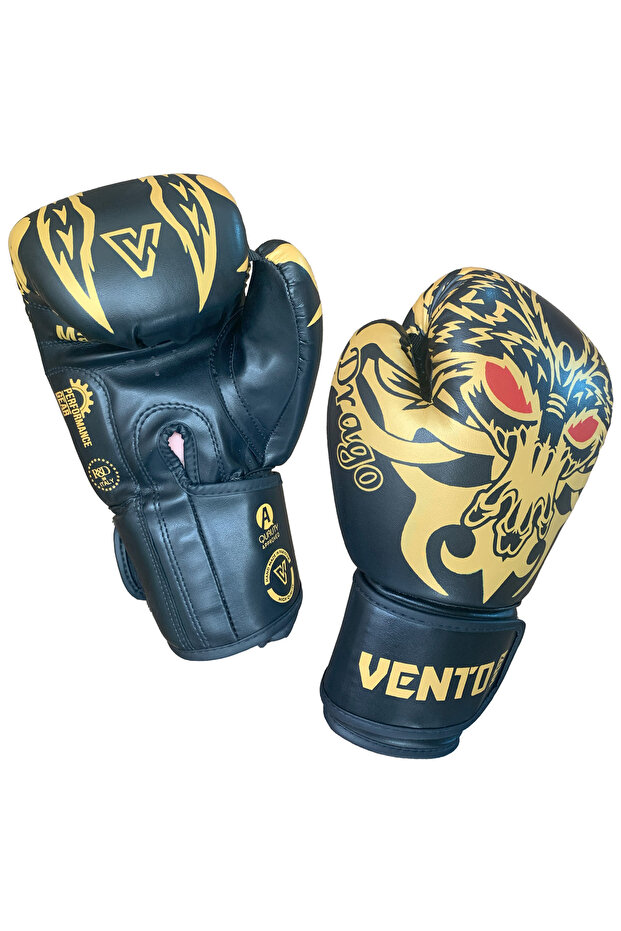 Drago Boks ve Kick-Boks Eldiveni Siyah - 6
