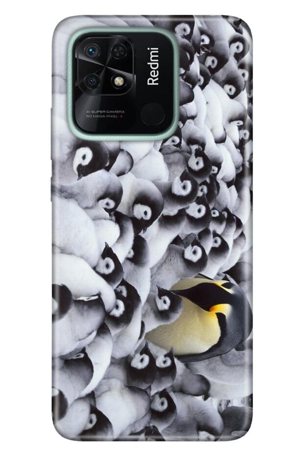 Xiaomi Redmi 10c Case Silicone Tioserisi Patterned Picture - Penguins