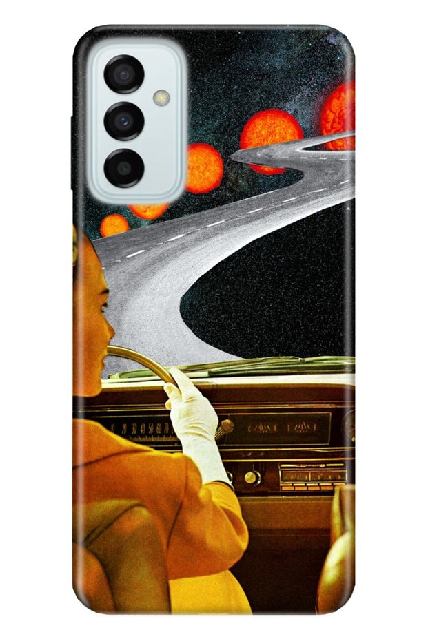 Samsung Galaxy M23 Compatible Case 0.4mm Laser Cut Silicone Cover Journey to Mars