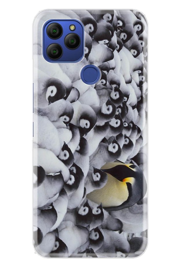 Gm 21 Compatible Case 0.4mm Laser Cut Silicone Cover Penguins