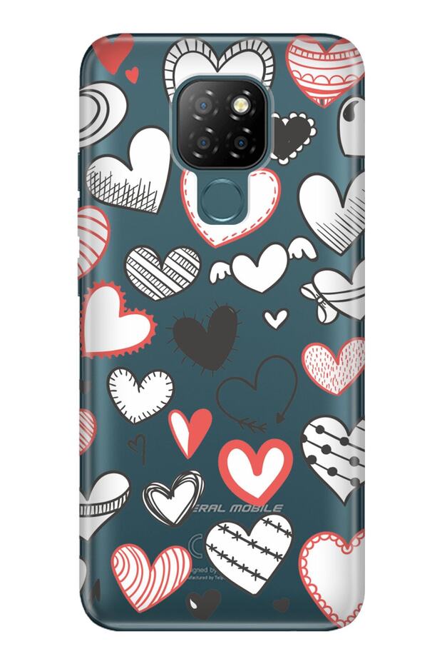 Gm 20 Case 0.4mm Laser Cut Silicone Cover Patterned Hearts