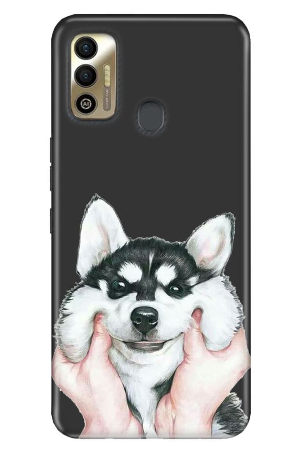 Spark 7t Compatible Case Tioserisi Illustrated Silicone Dostum Hasky