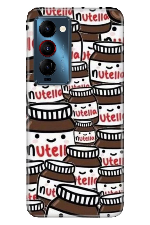 حافظة Camon 18 المتوافقة مع Premier من السيليكون بنمط Moderna Love Nutella