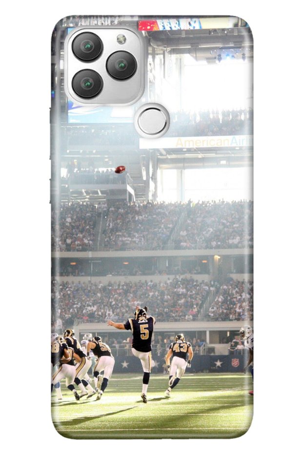 Gm 22 Plus Compatible Case 0.4mm Laser Cut Silicone Stock: American Football