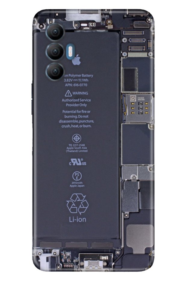 Spark 8 Pro Case Silicone Tioserisi Patterned Illustrated - iPhone Mechanical