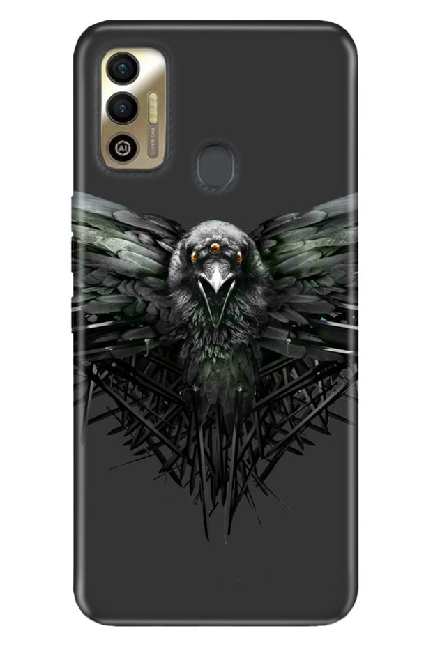 Spark 7t Compatible Case Tioserisi Illustrated Silicone Eagle