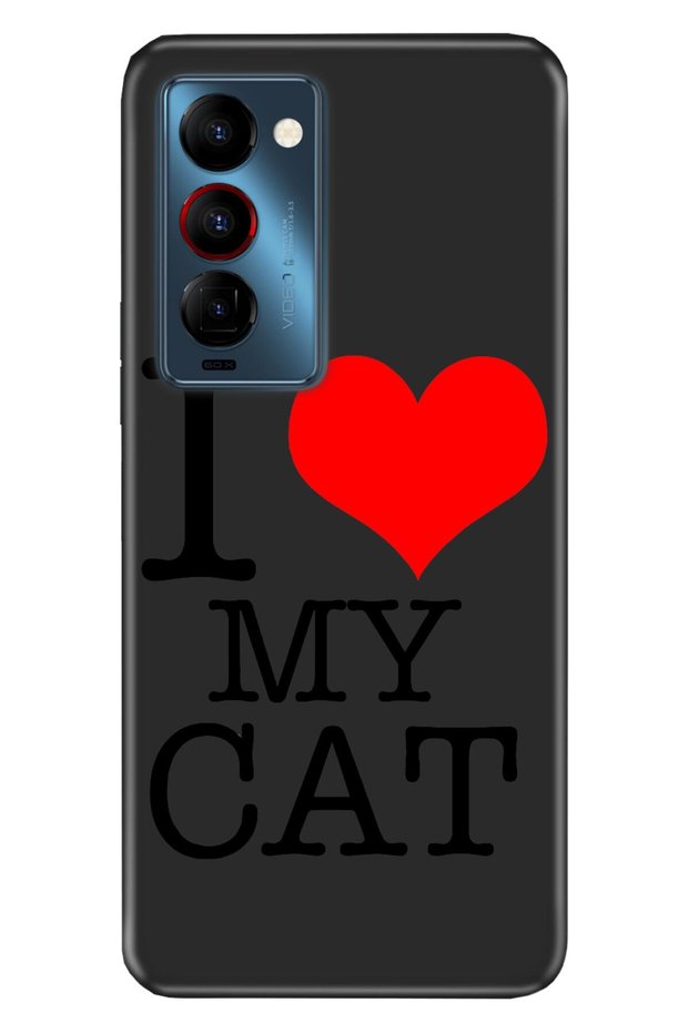 Camon 18 Compatible Premier Case Silicone Moderna Patterned Ilovecat