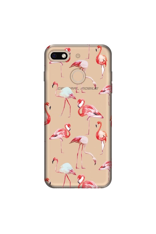 Gm 8 Go Case Compatible 0.4mm Laser Cut Silicone Cover Flamingo