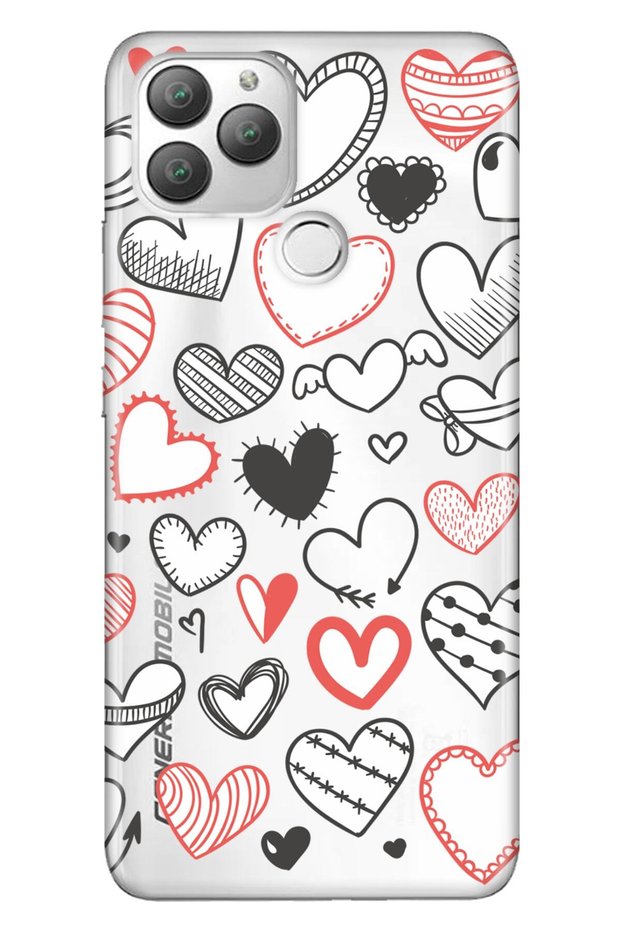 Gm 22 Plus Compatible Case 0.4mm Laser Cut Silicone Stock: Patterned Hearts