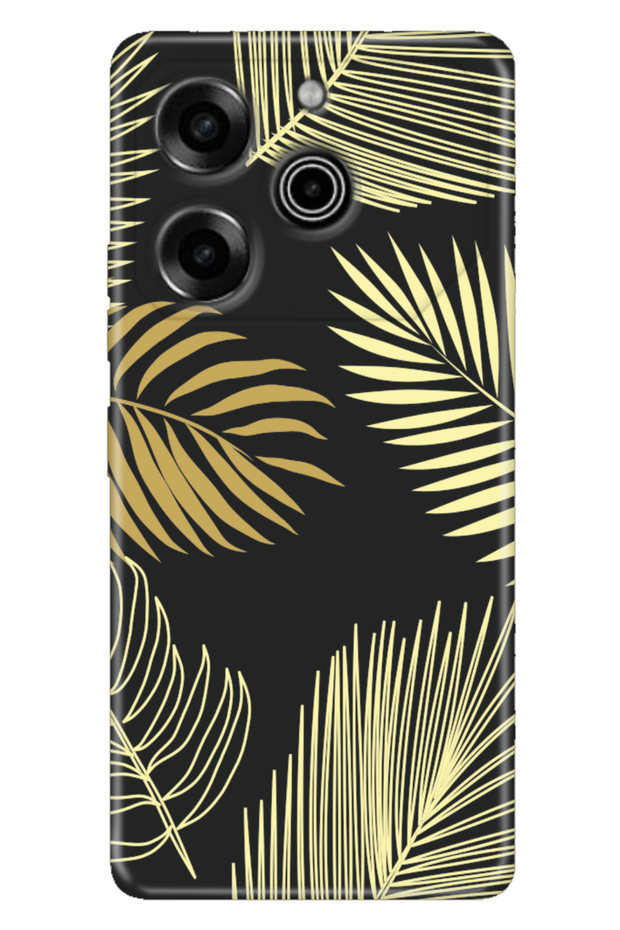 Pova 6 Pro Compatible Case Silicone Patterned Pova 6 Pro Cover Zeus Leaf