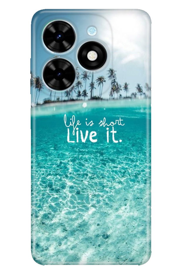 Spark Go 2024 Compatible Case Pictorial Printed Nano Silicone Life Short
