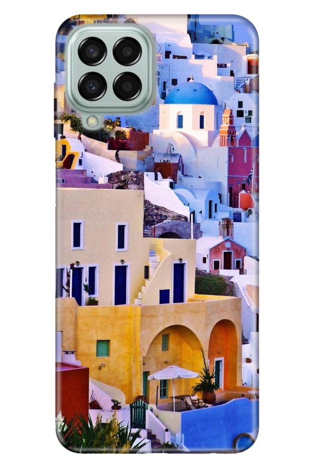 Samsung Galaxy M33 Compatible Case 0.4mm Laser Cut Silicone - Santorini