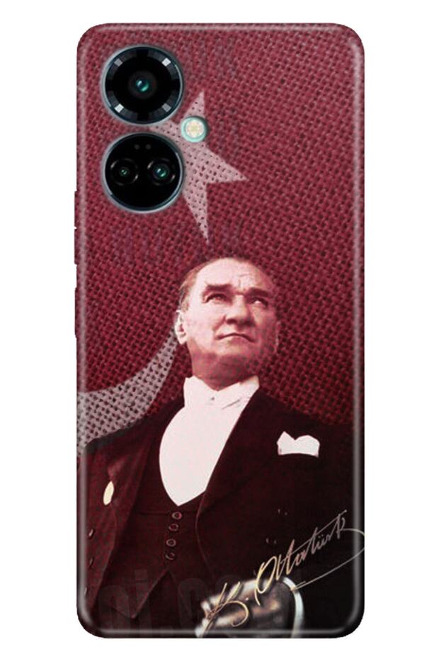 جراب Camon 19 Pro بتصميم عصري من السيليكون بنمط M.k Atatürk