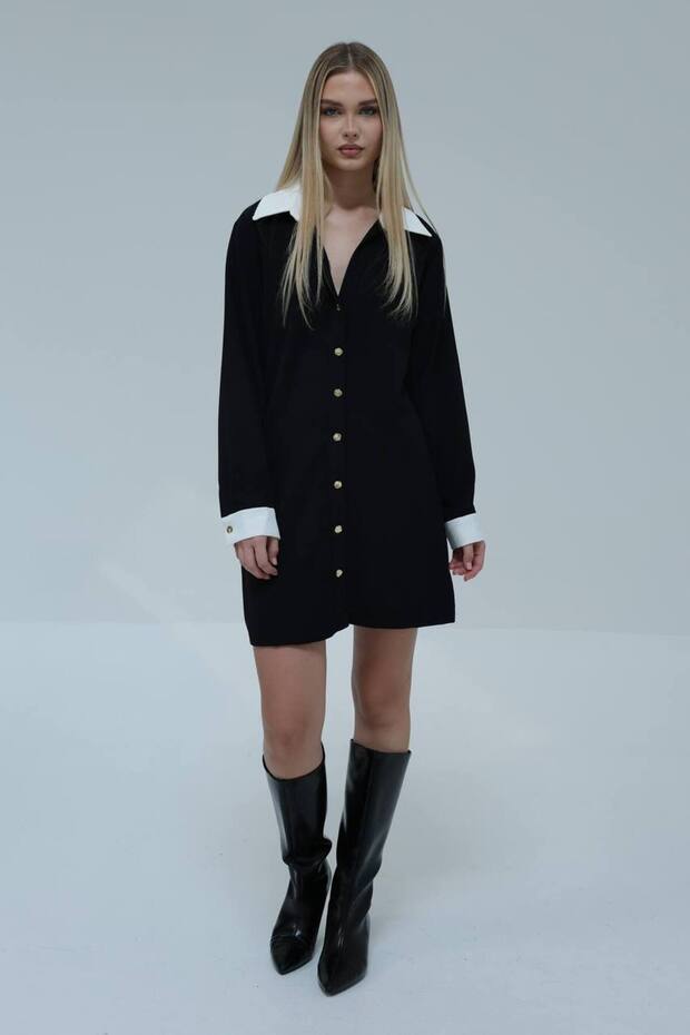 Çift renk elbise - 3