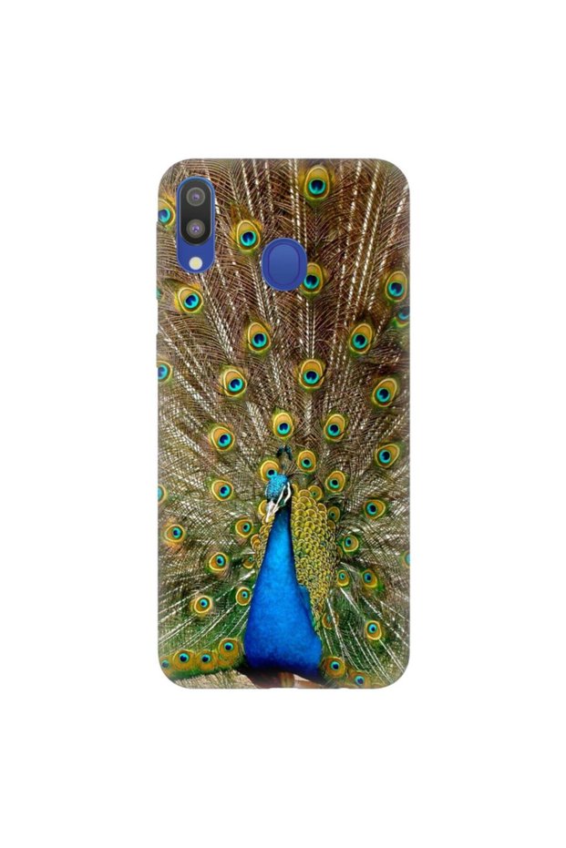 Silicone Case for Samsung Galaxy A20 A30 Pure Modern Pattern Peacock