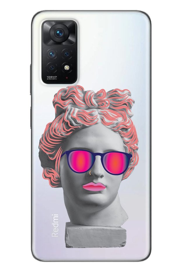 Xiaomi Redmi Note 11 Pro Compatible 5g Case 0.4mm Laser Cut Silicone Cool Goddess