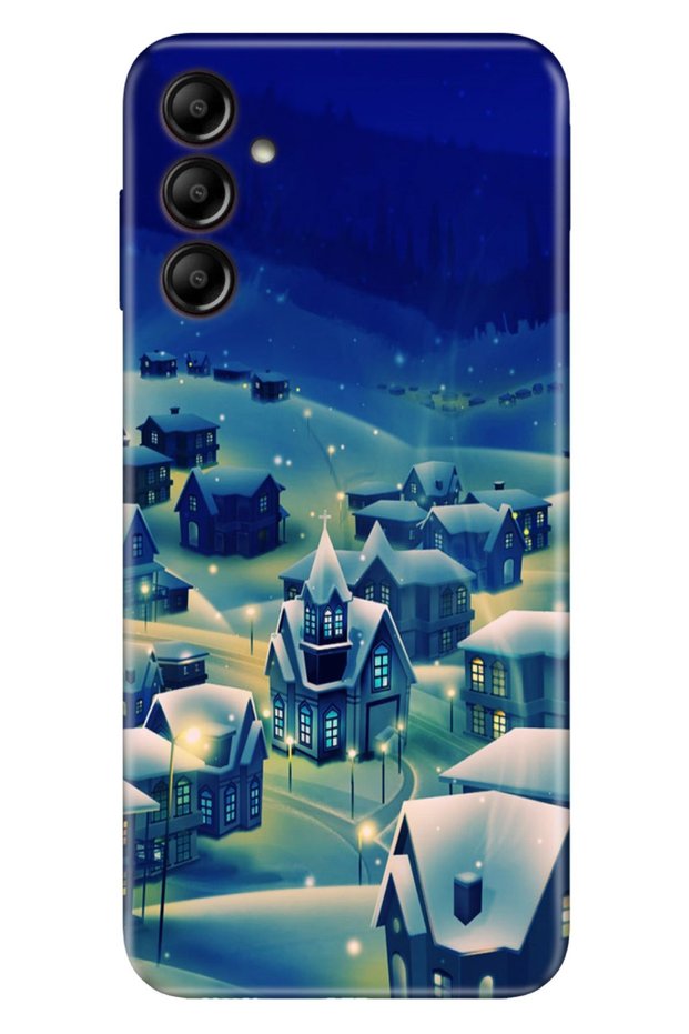 Samsung Galaxy S24 Fe Case S24-Fe Pattern Printed Silicone Cold Village