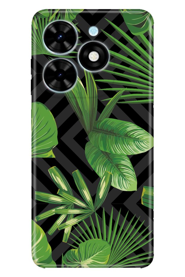 Spark Go 2024 Compatible Case Patterned Printed Silicone Vogue Leaf