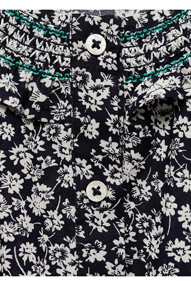 Bluse mit Blumenprint - 5