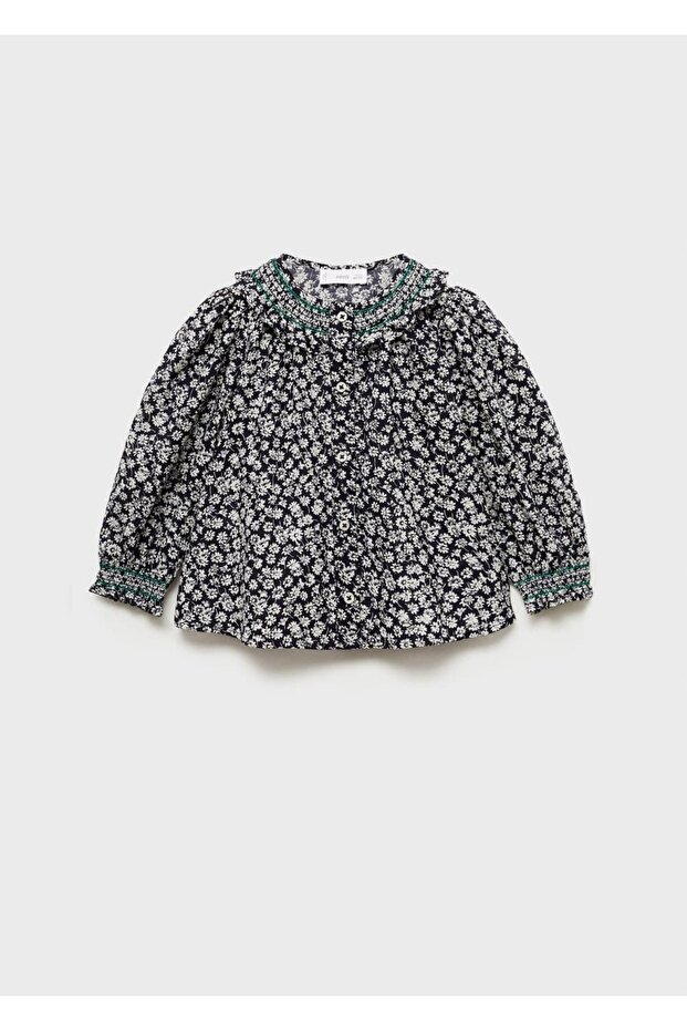 Bluse mit Blumenprint - 1