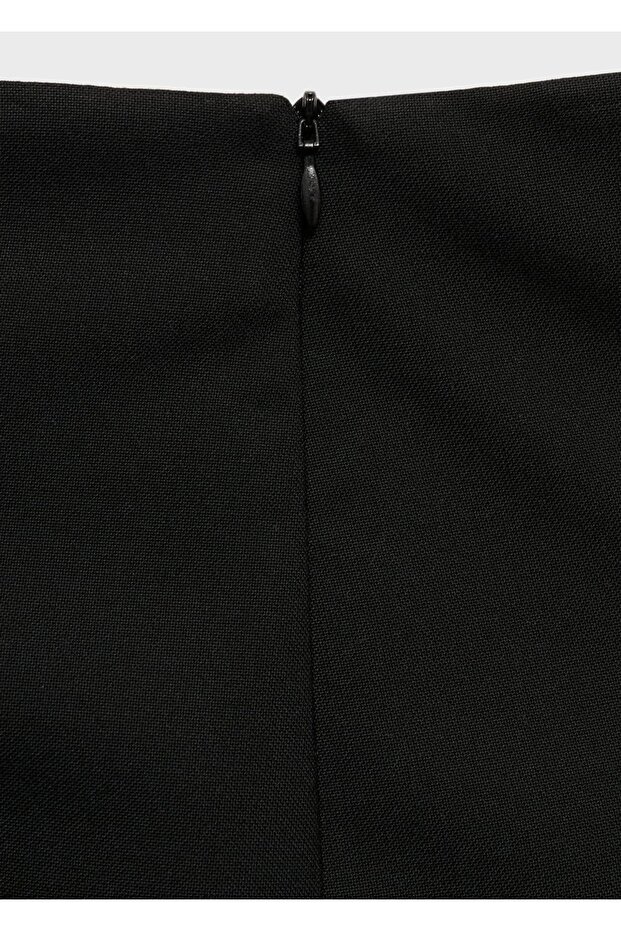 İri pileli midi etek - 5