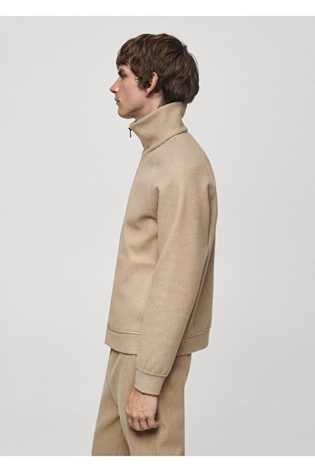 Regular kesim fermuarlı ceket - 8