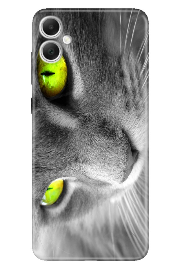 Samsung Galaxy A06 Case A06 Patterned Printed Silicone Yellow Eye Cat