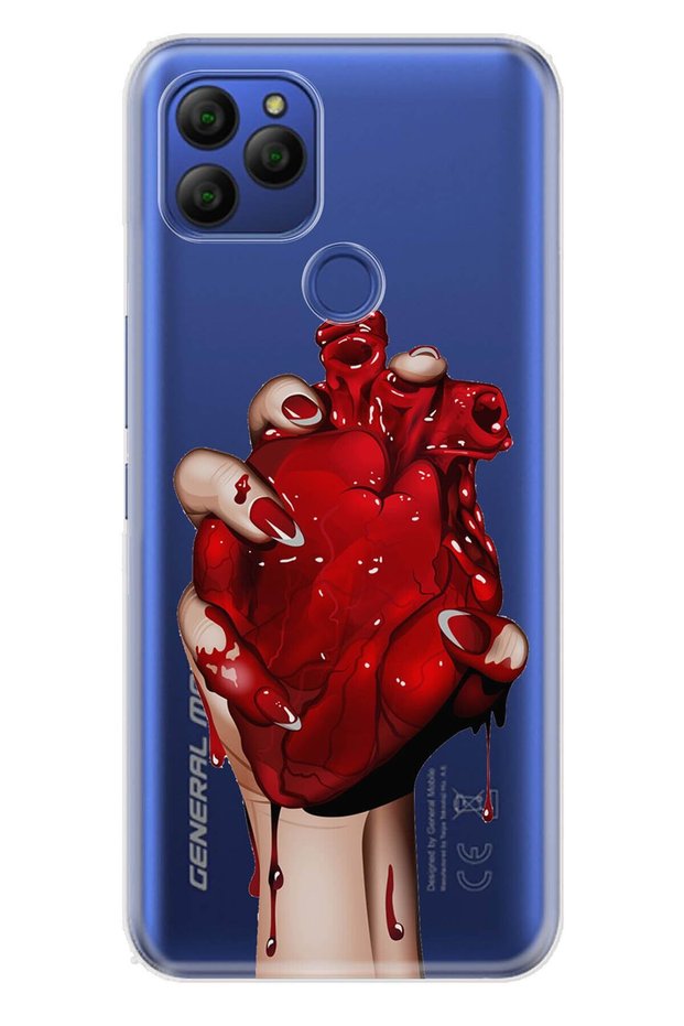 Gm 21 Compatible Case 0.4mm Laser Cut Silicone Cover Bloody Heart