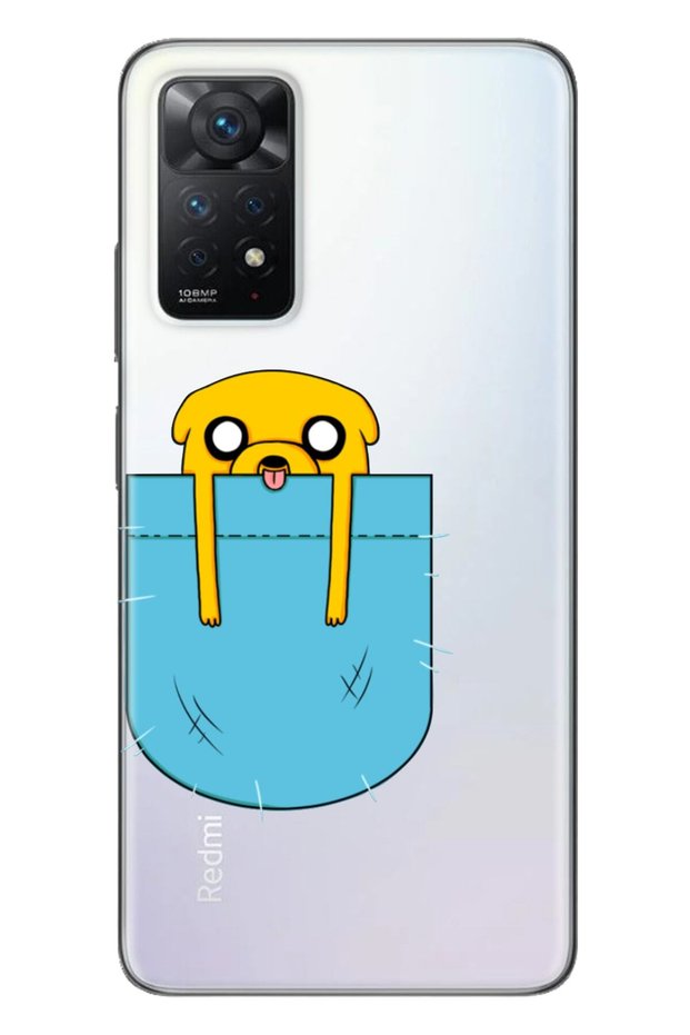 Xiaomi Redmi Note 11 Pro 5g Compatible Case 0.4mm Laser Cut Silicone Pocket Dog
