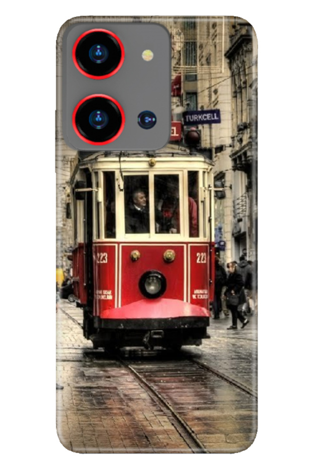 S19 Max Pro S Zoom Case Pictorial Printed Nano Silicone İstiklal Taksim