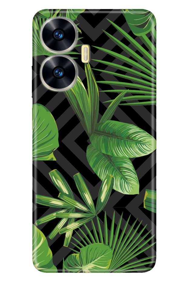 C55 Case Silicone Pattern Full Protection Picture Cover Vogue Leaf