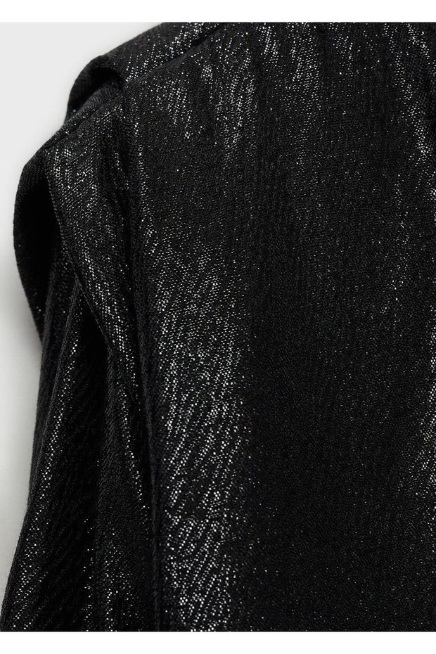 Asimetrik Pullu Bluz - 8